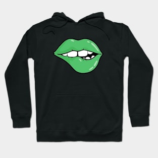 Kinky Green Lips Hoodie